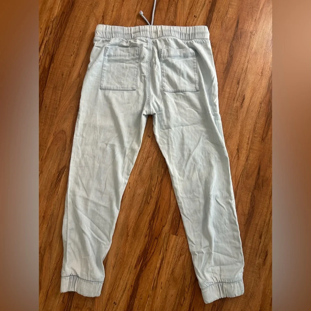 Anthropologie Cloth & Stone Amy Chambray Denim Joggers Womens Size M - Picture 3 of 12